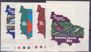 SC181-4 Norfolk Island UPU Centenary MNH set