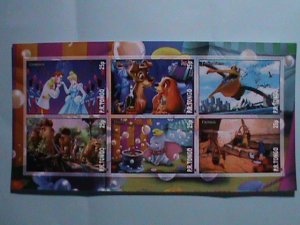 ​TONGA STAMP-FAMOUS DISNEY MOVIES-CARTOON-MNH STAMP SHEET #6