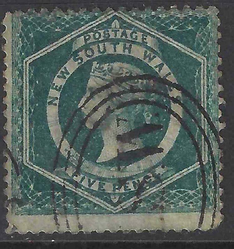 Australia - New South Wales 1860 SC 38b Used SCV $125.00