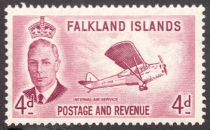 1952 Falkland Islands Sc# 112 - 4d - KGVI - MNH VF cv$12.50