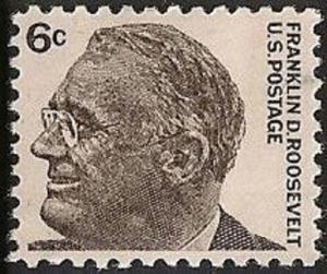 US 1284 Franklin D Roosevelt 6c single MNH 1966