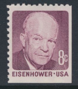 USA   Sc# 1402  perf 10  corn imperf Eisenhower  see scan & details