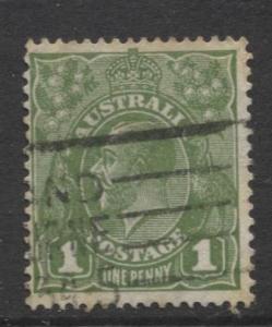 Australia - Scott 67 - KGV Head -1926 - Used - Wmk 203 - 1p Stamp