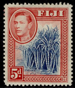 FIJI GVI SG258, 5d blue & scarlet, VLH MINT. Cat £42.