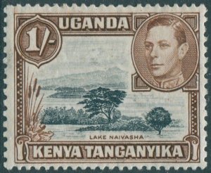 Kenya Uganda and Tanganyika 1938 SG145a 1s black and brown KGVI lake naivasha p1