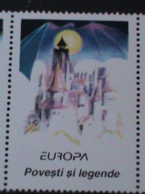 ​ROMANIA-1997-SC#4158a-EUROPA-DRACULA-STRIP STAMP-MNH VF WE SHIP TO WORLDWIDE