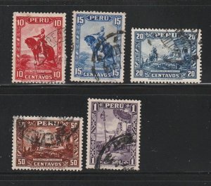 Peru 319-323 Set U Various (B)