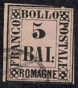 Italy Romagna Sc# 6 Used (a) 1859 5b Definitives