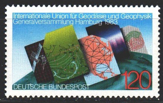 Germany. 1983. 1187. Meteorology, cartography, satellite. MNH.