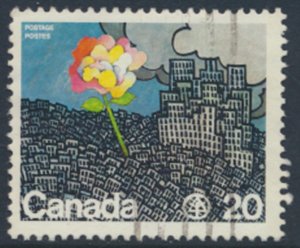 Canada  SC# 690  Used   Human Settlement  see  details & scans