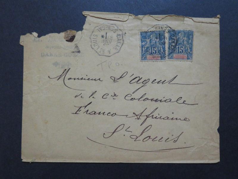 Senegal 1895 Cover w/ Creasing & Top Damage - Z9273