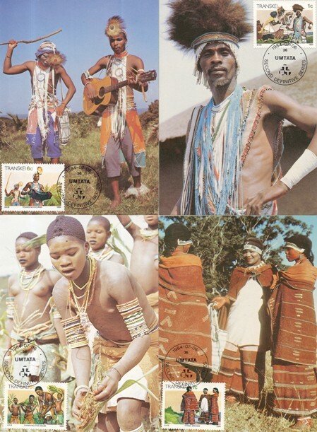 Transkei - 1984 Xhosa Culture Maxi Card Set SG 138-155