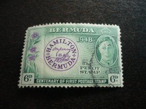 Stamps - Bermuda - Scott# 137 - Used Part Set of 1 Stamp