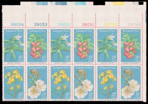 PCBstamps   US #1783/1786 PB $1.80(12x15c)Endangered Flowers, MNH, (2b)