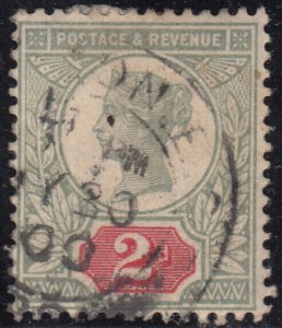 Great Britain 1887-92 used Sc 113 2p Victoria spot, adherence