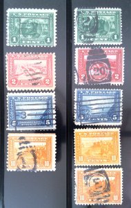 Scott #397-404 - Panama-Pacific Expo Issue - Used - Set - 1913-15