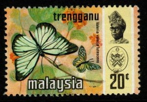 MALAYA TRENGGANU SG116 1971 20c BUTTERFLIES FINE USED