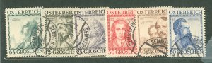 Austria #B122-27 Used Single (Complete Set)