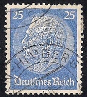 Germany #425 25pf Paul Von Hindenburg used EGRADED XF 93 XXF