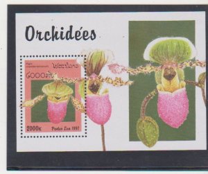 LAOS Scott # 1328  S/S MNH FLOWERS/ORCHIDS