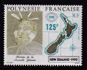 French Polynesia 544 Map MNH VF