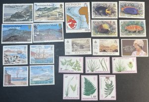 ASCENSION ISLAND # 251-272--MINT NEVER/HINGED--5 COMPLETE SETS & SINGLE--1980-81