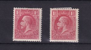 Jamaica KGV 1932 1d (2) Die I/II SG108/108a MH BP16216