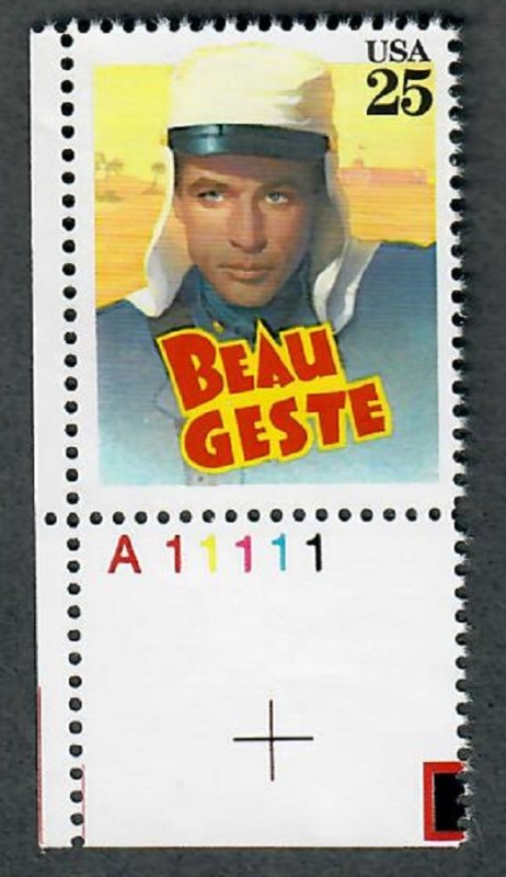 2447 Beau Geste F-VF MNH single with plate number  PNS