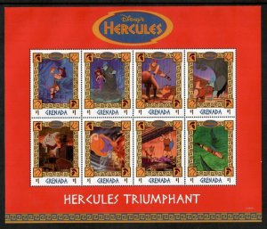 Grenada 1998 - Disney - Hercules - Sheet of 8 Stamps - Scott #2753 - MNH