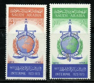 SAUDI ARABIA SCOTT# 653-654 MINT NEVER HINGED AS SHOWN