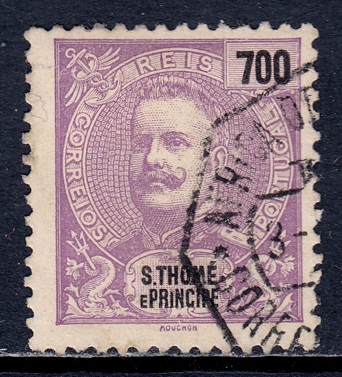 St. Thomas and Prince Islands - Scott #61 - Used - SCV $12.00