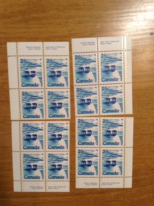 Canada SC 597a NH PL #3 matched set