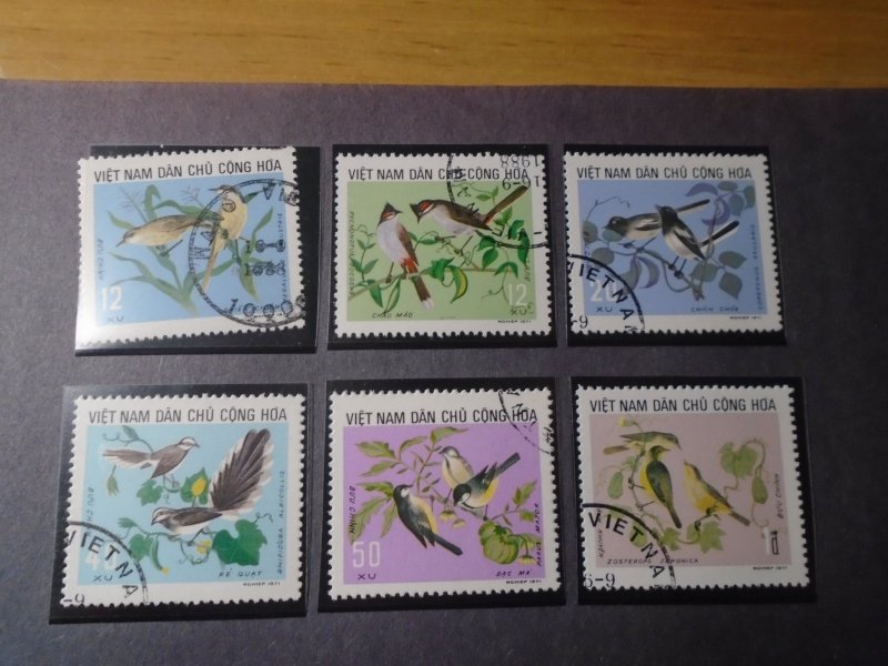 Vietnam  #  702-07  used  Birds