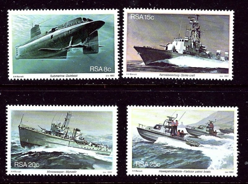 South Africa 560-63 MNH 1982 Ships (ap3228)