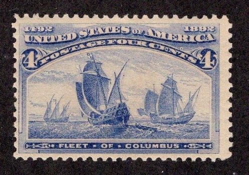 US #233 Four Cent Columbian  F/OG  ~jm-1833