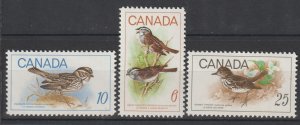 Canada Scott# 496-9 1969 VF/XF MNH