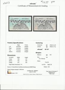 # 1237 MINT NEVER HINGED SCIENCE     XF+