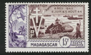 Madagascar Malagasy Scott C57 MNH** 1954 Liberation airmail
