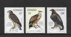 BIRDS - CONGO (PR) #996-8 MNH