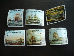 Stamps - Panama - Cinderella - CTO Set of 6 Stamps