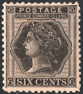 Prince Edward Island SC#15 6¢ Queen Victoria (1872) MH