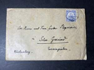 1913 German West Africa Cover to Schwab Gmund Wurttemberg Germany