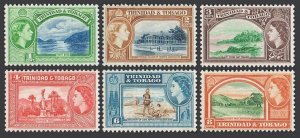 Trinidad & Tobago 72-75,77-78, MNH. Michel 155-158, 160-161. QE II, 1953. Views.