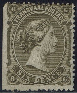 TRANSVAAL 1878 QV 6D