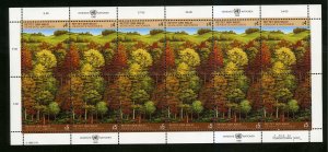 UNITED NATIONS VIENNA 81A  MNH SHEET-12 FORESTS SCV $31.50 BIN  $20.00