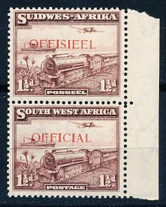 South West Africa #O17 Pair MNH