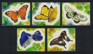 Samoa Butterflies 5v adhesive 2001 MNH SG#1075-1079