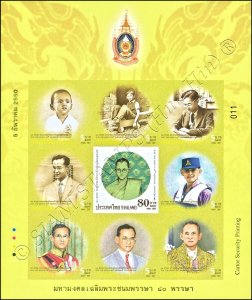 H.M. the King's 80th Birthday Anniversary (II) -KB(IV) IMPERFORATED- (MNH)
