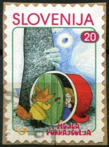 Slovenia Sc#395 Used, 20t multi, Children's books (2000)