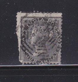 India 16 U Queen Victoria SCV $10.00 (B)